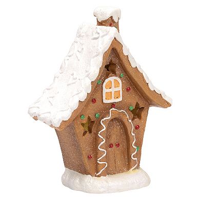 Northlight LED Lighted Gingerbread House with Star Windows Christmas Decoration