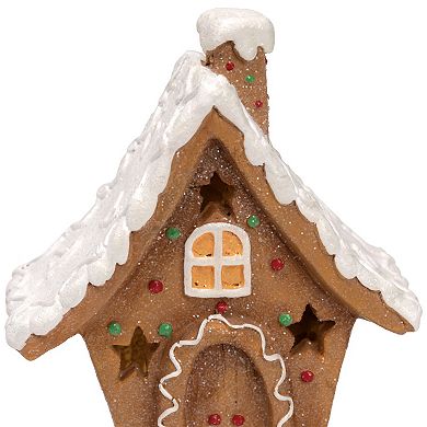 Northlight LED Lighted Gingerbread House with Star Windows Christmas Decoration