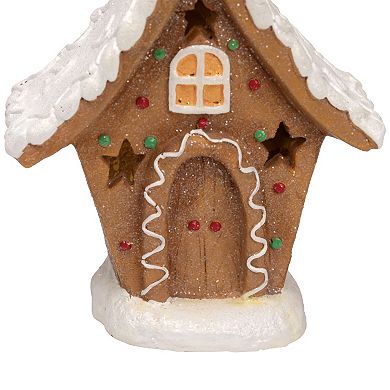 Northlight LED Lighted Gingerbread House with Star Windows Christmas Decoration