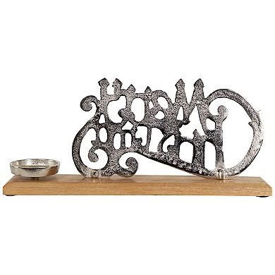 Northlight Merry Christmas Metal Sign Votive Candle Holder