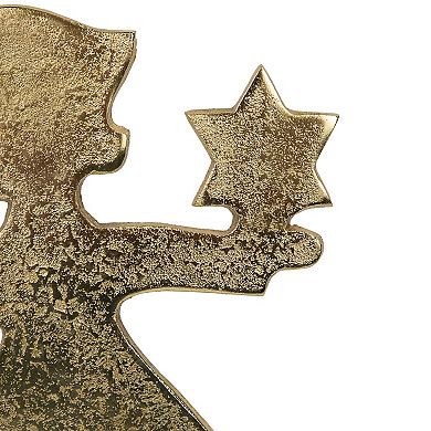 Northlight Angel with Star Metal Christmas Tealight Candle Holder