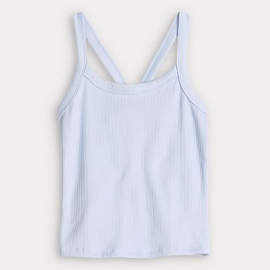 Juniors' SO® Sporty Rib Tank Top