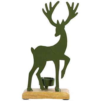 Northlight Reindeer Christmas Metal Tealight Holder