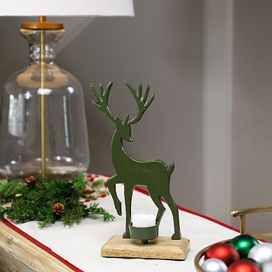 Northlight Reindeer Christmas Metal Tealight Holder