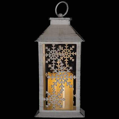 Northlight LED Lighted Snowflakes Christmas Candle Lantern