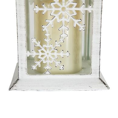 Northlight LED Lighted Snowflakes Christmas Candle Lantern
