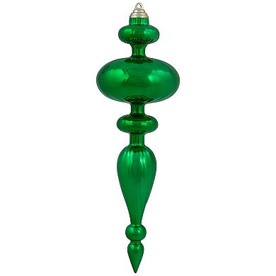 Northlight Shatterproof Finial Green Christmas Ornaments 4-piece Set