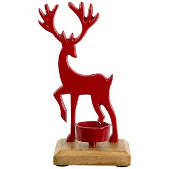 Northlight Reindeer Metal Christmas Tealight Holder