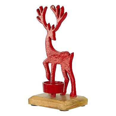 Northlight Reindeer Metal Christmas Tealight Holder