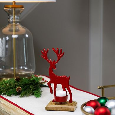 Northlight Reindeer Metal Christmas Tealight Holder