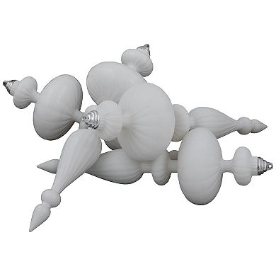 Northlight Shatterproof Finial White Christmas Ornaments 4-piece Set