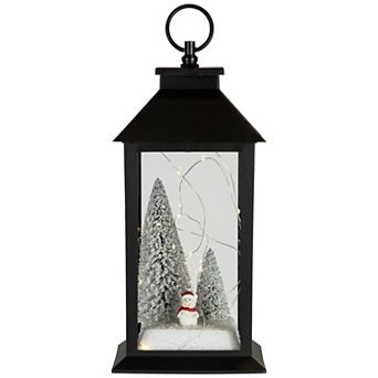 Northlight LED Lighted Snowman Winter Scene Christmas Lantern