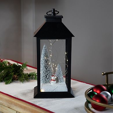 Northlight LED Lighted Snowman Winter Scene Christmas Lantern
