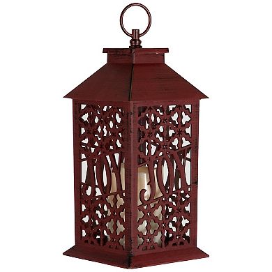 Northlight Snowflakes "Joy" Christmas Candle Lantern