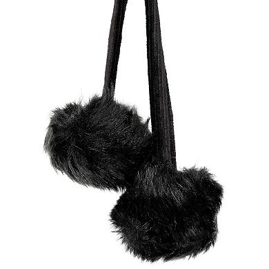 Northlight Faux Fur Christmas Stocking with Pom Poms