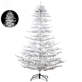 Northlight Pre-Lit Artificial Flocked Garden Christmas Tree