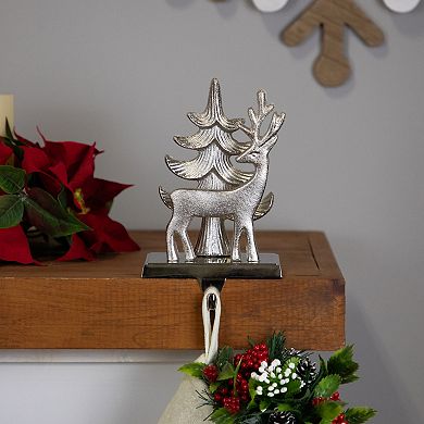 Northlight Reindeer & Pine Tree Christmas Stocking Holder