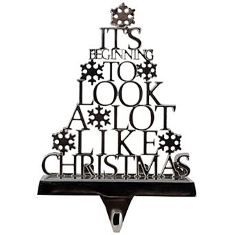 Northlight "It's Beginning To Look A Lot Like Christmas" Metal Tree Stocking Holder