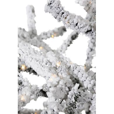 Northlight Pre-Lit Artificial Flocked Garden Christmas Tree