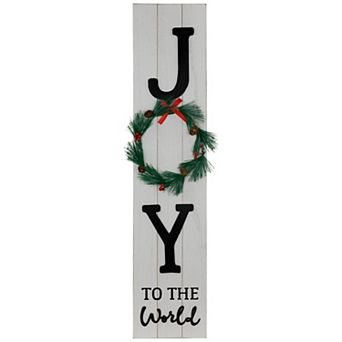 Northlight Joy to the World Christmas Porch Sign Decor