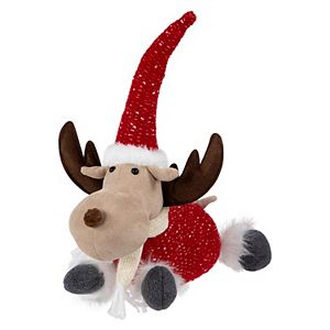 Northlight 20-in. Dangling Striped Legs Sitting Moose Christmas