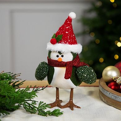 Northlight LED Faux Fur Standing Christmas Bird Figure Table Décor