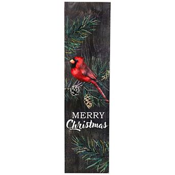 Northlight Cardinal Merry Christmas Wooden Porch Sign Decor