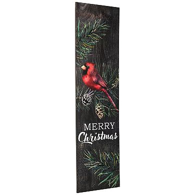 Northlight Cardinal Merry Christmas Wooden Porch Sign Decor
