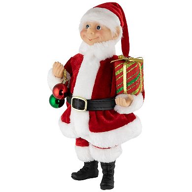 Northlight Santa Elf with Gift Christmas Figure Table Décor