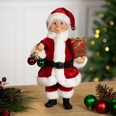 Northlight Santa Elf with Gift Christmas Figure Table Décor