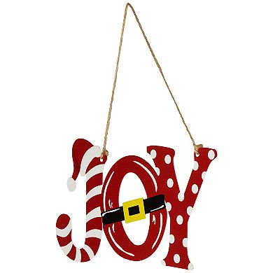 Northlight Santa Hat & Belt Joy Christmas Wall Sign Decor