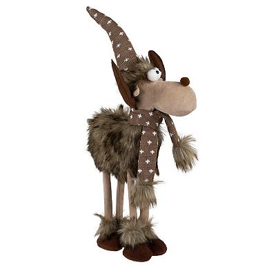 Northlight 19-in. Standing Four Legged Moose Christmas Figure Floor Decor