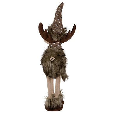 Northlight 19-in. Standing Four Legged Moose Christmas Figure Floor Decor