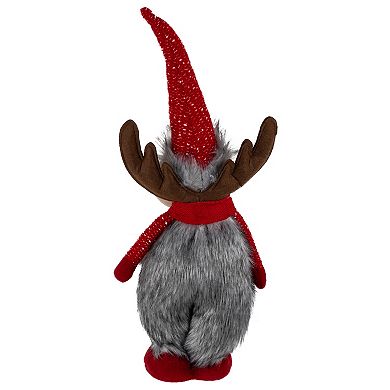 Northlight 20-in. Standing Plush Moose Christmas Figure Table Decor