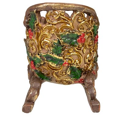 Northlight 8.75-in. Brown & Gold Christmas Sleigh Table Decor