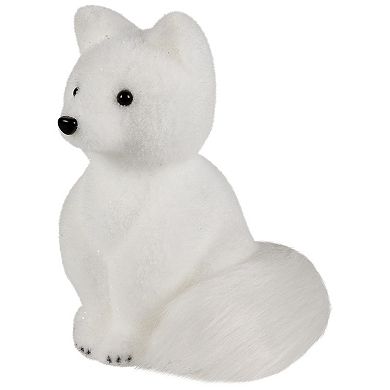 Northlight Sitting Artic Fox Pup Christmas Figurine - 7.5"