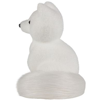 Northlight Sitting Artic Fox Pup Christmas Figurine - 7.5"