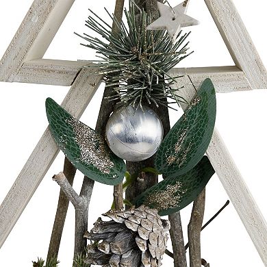 Northlight Stars and Pinecones Christmas Tree Decoration - 17.5"