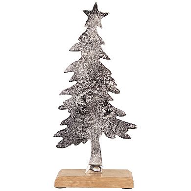 Northlight Embossed Swaying Tree Metal Christmas Decoration - 12"