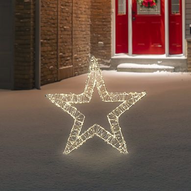 Northlight LED Lighted Wire Star Outdoor Christmas Decoration - 22" - Warm White Lights