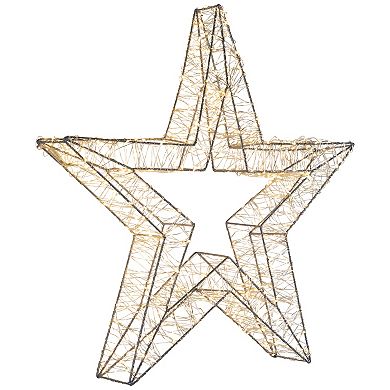 Northlight LED Lighted Wire Star Outdoor Christmas Decoration - 22" - Warm White Lights