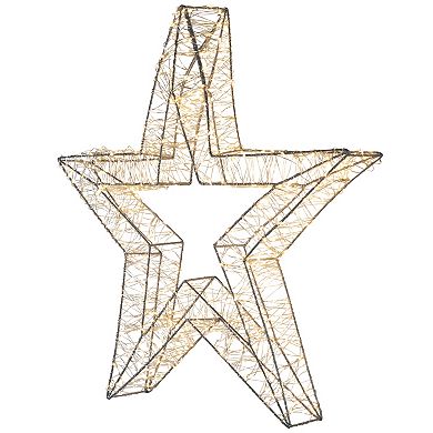 Northlight LED Lighted Wire Star Outdoor Christmas Decoration - 22" - Warm White Lights