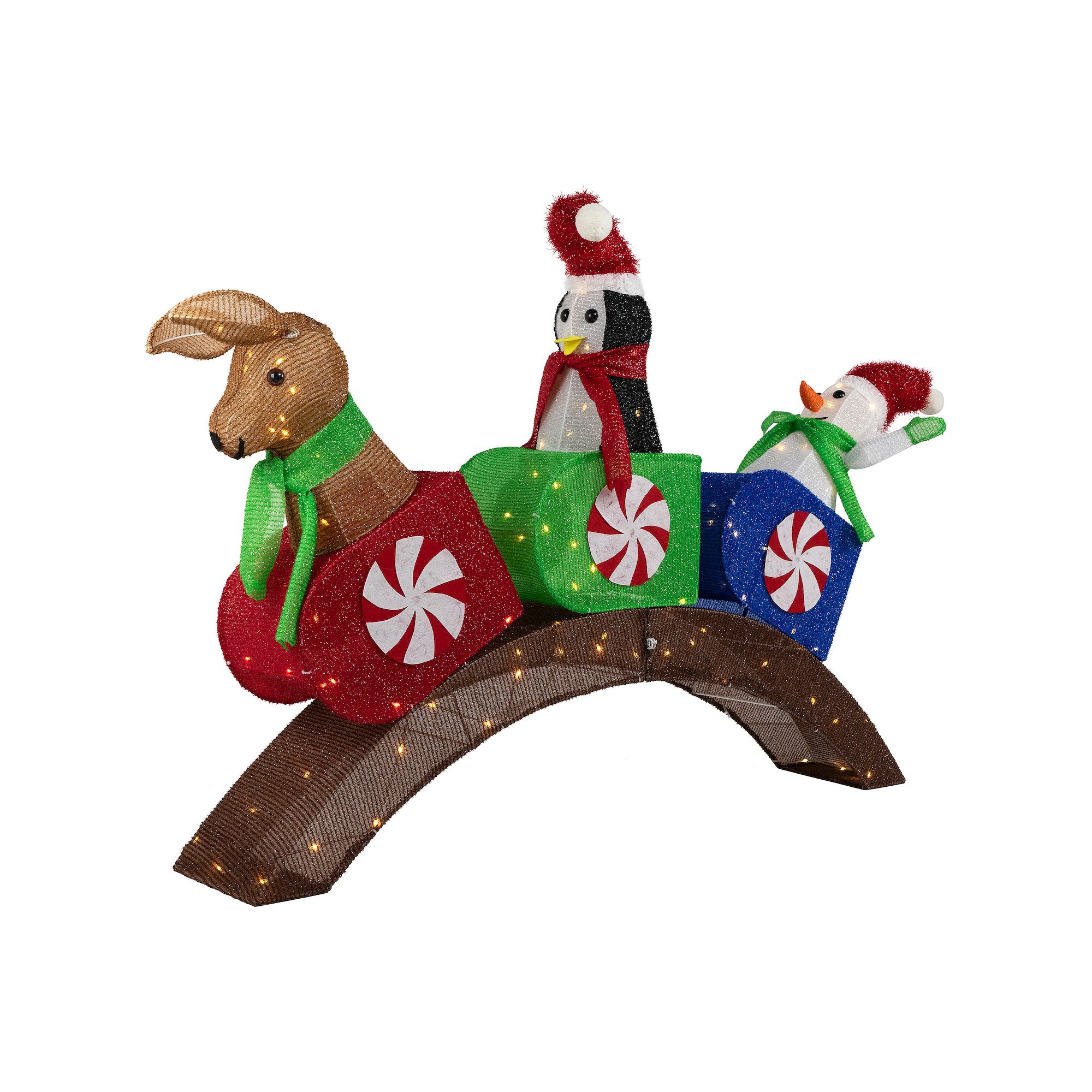 Northlight Lighted Winter Friends Christmas Coaster Outdoor Decoration - 4.