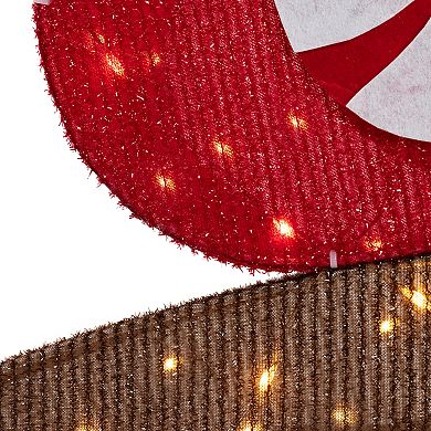 Northlight Lighted Winter Friends Christmas Coaster Outdoor Decoration - 4.5' - LED Warm White