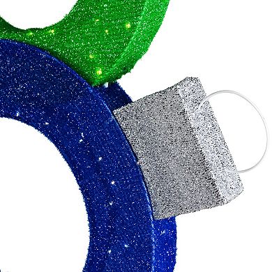 Northlight Lighted Stacked Ornaments Outdoor Christmas Yard Decoration - 31.5"