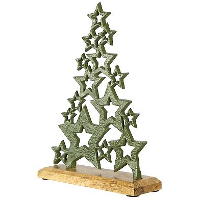 Northlight Tree of Stars Metal Christmas Decoration - 11" - Green
