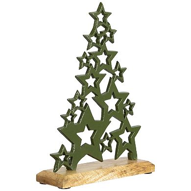 Northlight Tree of Stars Metal Christmas Decoration - 11" - Green