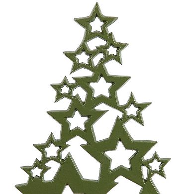 Northlight Tree of Stars Metal Christmas Decoration - 11" - Green