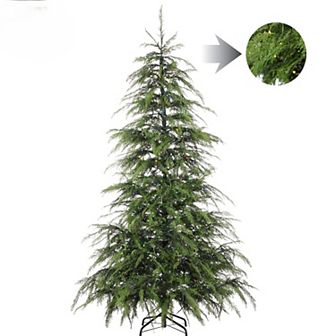 Northlight Multicolor Pre-Lit Weeping Cedar 7.5 ft. Artificial Christmas Tree