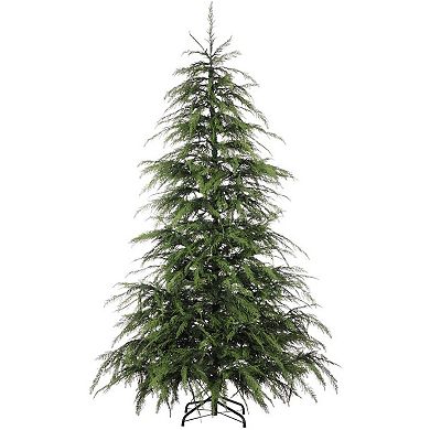 Northlight Multicolor Pre-Lit Weeping Cedar 7.5 ft. Artificial Christmas Tree